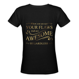 Women's Flawesome  V-neck T-shirt